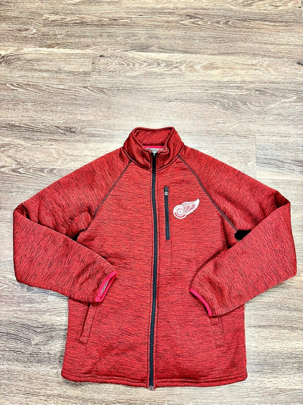 Detroit Red Wings G-III Carl Banks Runners Full Zip Fleece Jacket Men’s S